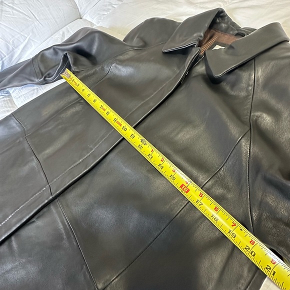 Worthington Genuine Lambskin Leather Coat Women’s Medium Zip Up Jacket Vtg Black - Picture 11 of 13